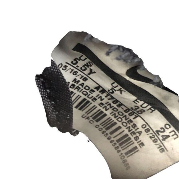 RARE 2018 Nike Air Force 1 Utility Black White Size 7 - Picture 6 of 15